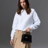 C&K Aubrielle Croc-Effect Top Handle Bag - Black - Image 4