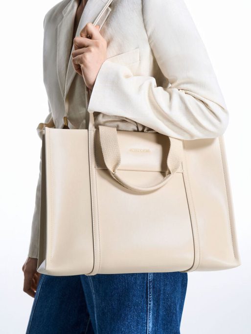 C&K Shalia Tote Bag - Beige - Image 2