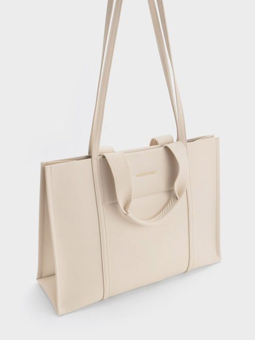 C&K Shalia Tote Bag - Beige - Image 3