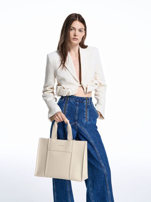 C&K Shalia Tote Bag - Beige - Image 4