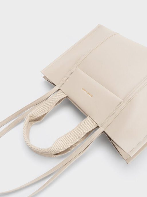 C&K Shalia Tote Bag - Beige - Image 5