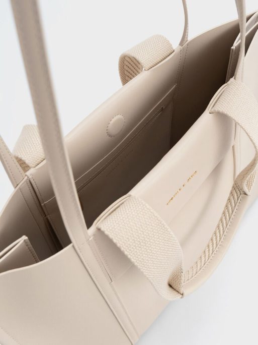 C&K Shalia Tote Bag - Beige - Image 6