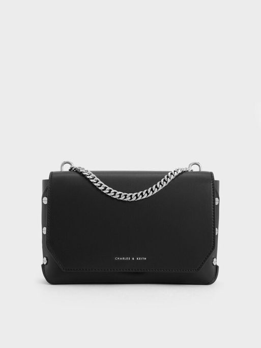 C&K Clea Chain-Handle Bag - Noir