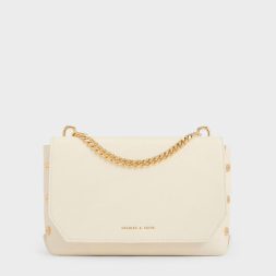 C&K Clea Chain-Handle Bag - Cream