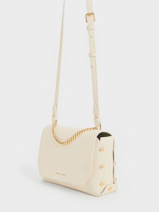 C&K Clea Chain-Handle Bag - Cream - Image 2