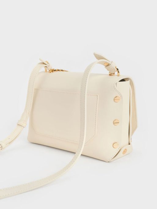 C&K Clea Chain-Handle Bag - Cream - Image 3
