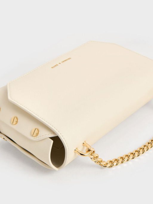 C&K Clea Chain-Handle Bag - Cream - Image 4