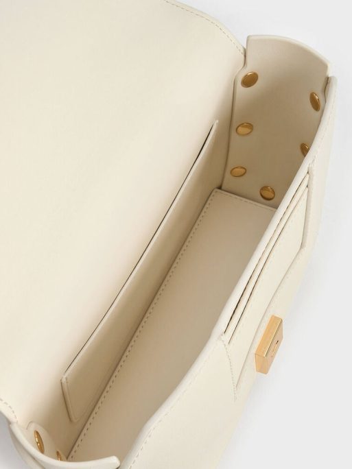 C&K Clea Chain-Handle Bag - Cream - Image 5