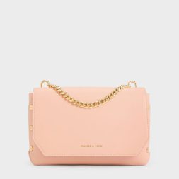 C&K Clea Chain-Handle Bag - Pink