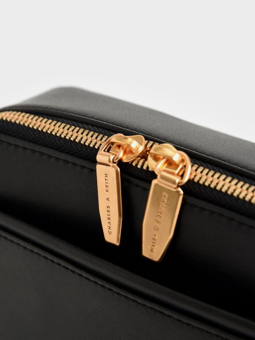 C&K Lock & Key Chain Handle Bag - Black - Image 6