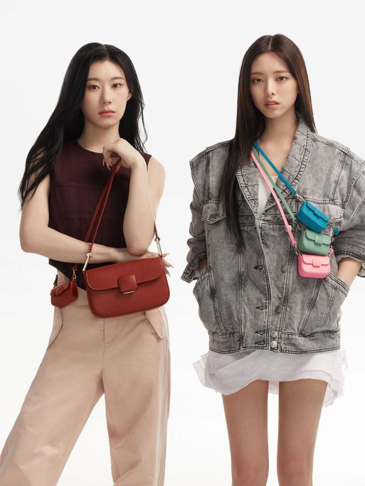 C&K Koa Square Push-Lock Shoulder Bag - Brick - Image 2