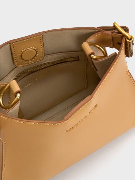 C&K Mini Lexie Side-Buckle Trapeze Bag - Sand - Image 5