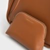 C&K Tubular Slouchy Tote Bag - Cognac - Image 7