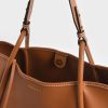 C&K Tubular Slouchy Tote Bag - Cognac - Image 8