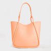 C&K Tubular Slouchy Tote Bag - Orange