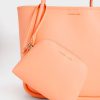 C&K Tubular Slouchy Tote Bag - Orange - Image 4