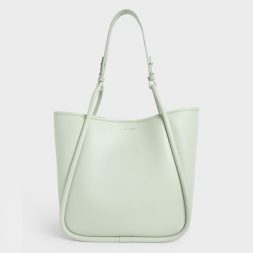 C&K Tubular Slouchy Tote Bag - Mint Green