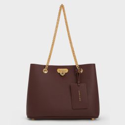 C&K Alcott Tote Bag - Dark Brown