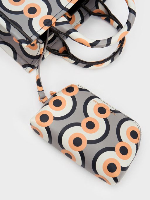 C&K Mini Jump Print Tote Bag - Taupe - Image 6