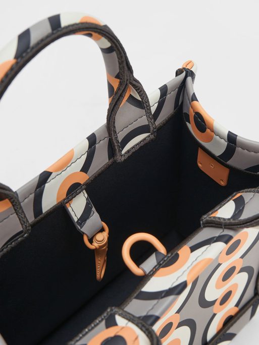 C&K Mini Jump Print Tote Bag - Taupe - Image 7
