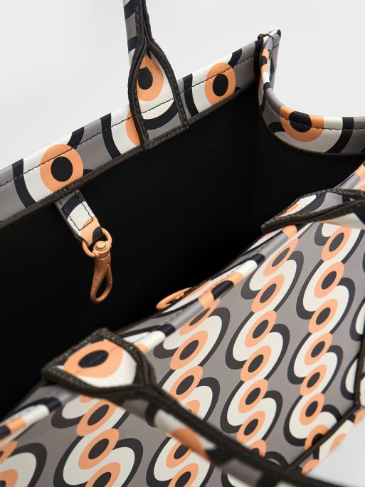 C&K Jump Print Tote Bag - Taupe - Image 7