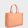 C&K Jump Contrast-Trim Tote Bag - Orange - Image 2