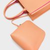 C&K Jump Contrast-Trim Tote Bag - Orange - Image 4