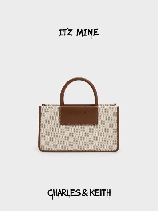 C&K Mini Astra Canvas Tote Bag - Chocolate