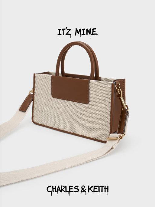 C&K Mini Astra Canvas Tote Bag - Chocolate - Image 5