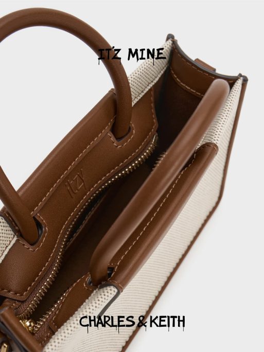 C&K Mini Astra Canvas Tote Bag - Chocolate - Image 8