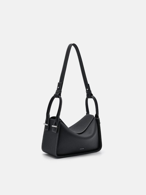 PEDRO Demi Leather Shoulder Bag - Black - Image 2