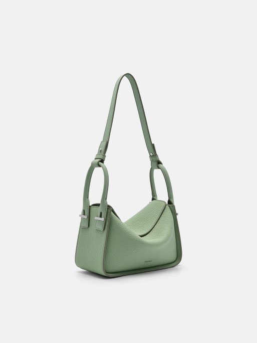 PEDRO Demi Leather Shoulder Bag - Green - Image 2