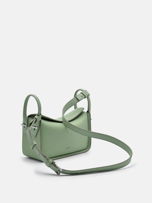 PEDRO Demi Leather Shoulder Bag - Green - Image 4