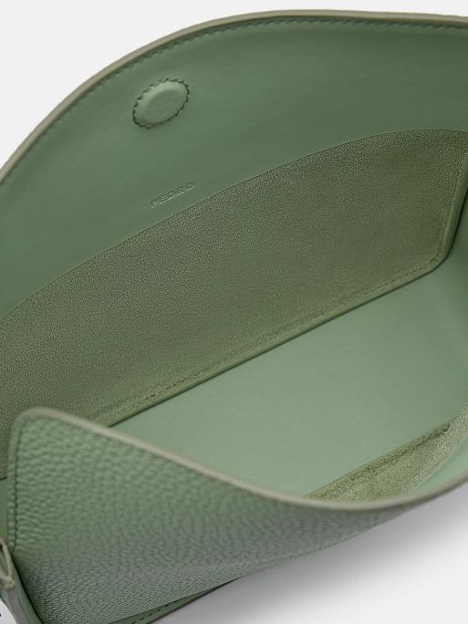 PEDRO Demi Leather Shoulder Bag - Green - Image 5
