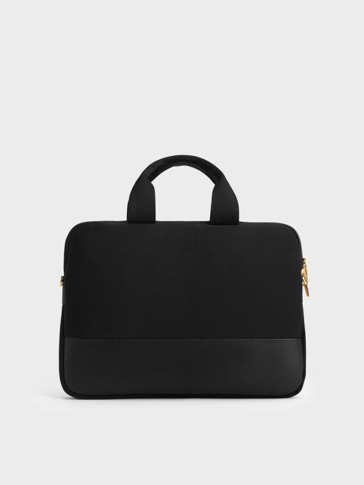 C&K Textured Laptop Bag - Black
