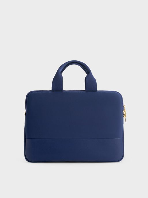 C&K Textured Laptop Bag - Navy