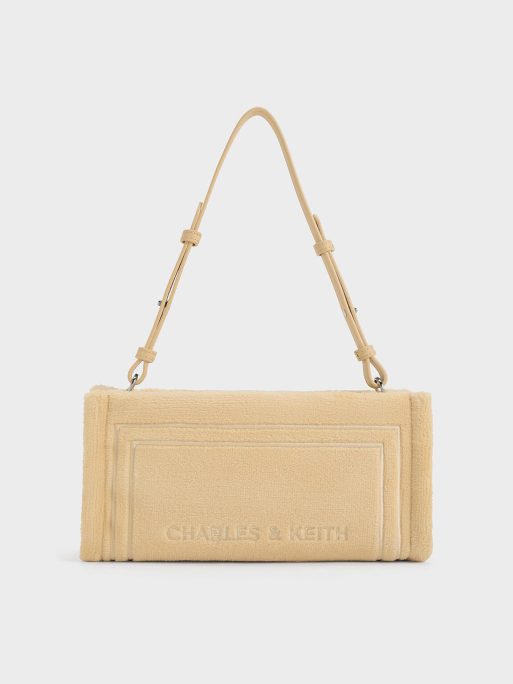 C&K Loey Textured Shoulder Bag - Beige