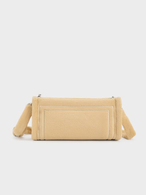 C&K Loey Textured Shoulder Bag - Beige - Image 5