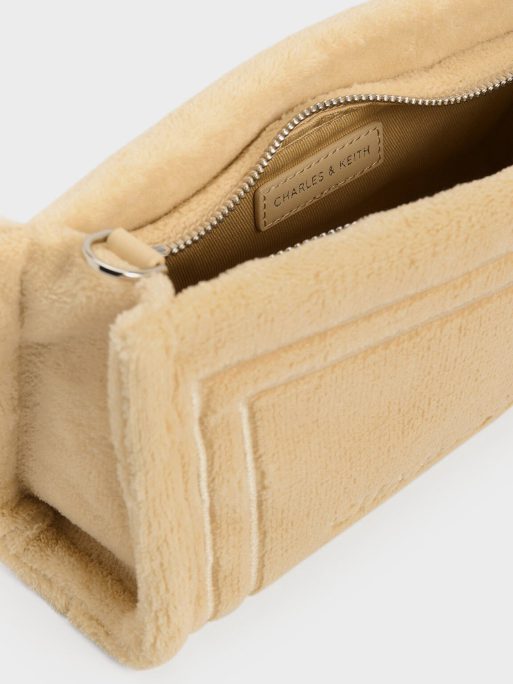 C&K Loey Textured Shoulder Bag - Beige - Image 8