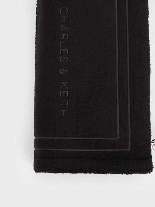 C&K Loey Textured Shoulder Bag - Black - Image 7