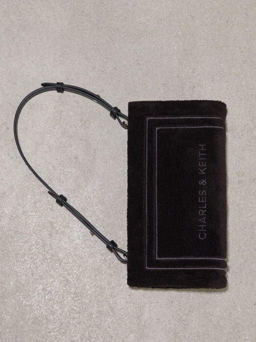 C&K Loey Textured Shoulder Bag - Black - Image 10