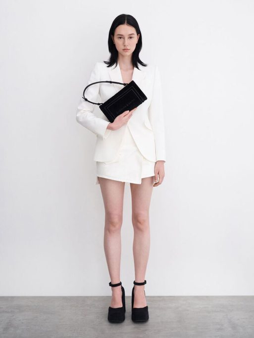 C&K Loey Textured Shoulder Bag - Black - Image 11