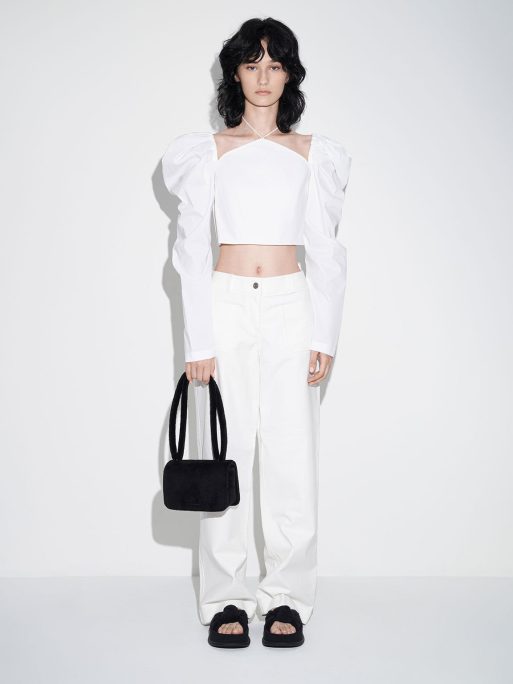 C&K Loey Textured Crossbody Bag - Jet Black - Image 4