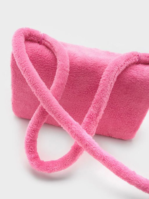 C&K Loey Textured Crossbody Bag - Pink - Image 5