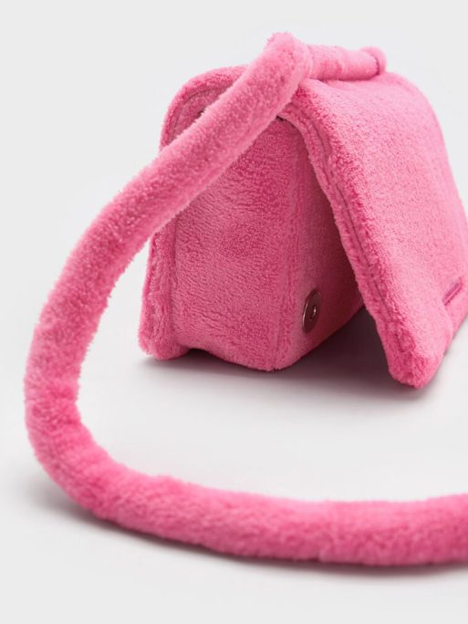 C&K Loey Textured Crossbody Bag - Pink - Image 7