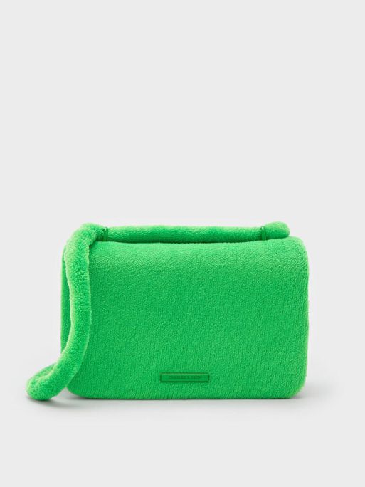 C&K Loey Textured Crossbody Bag - Green