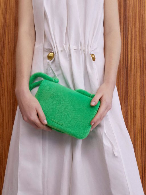 C&K Loey Textured Crossbody Bag - Green - Image 2