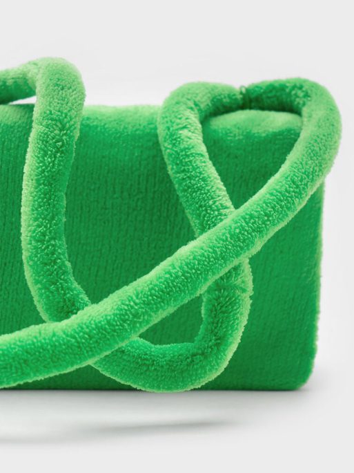 C&K Loey Textured Crossbody Bag - Green - Image 5