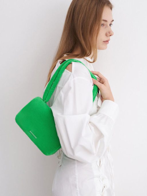 C&K Loey Textured Crossbody Bag - Green - Image 9