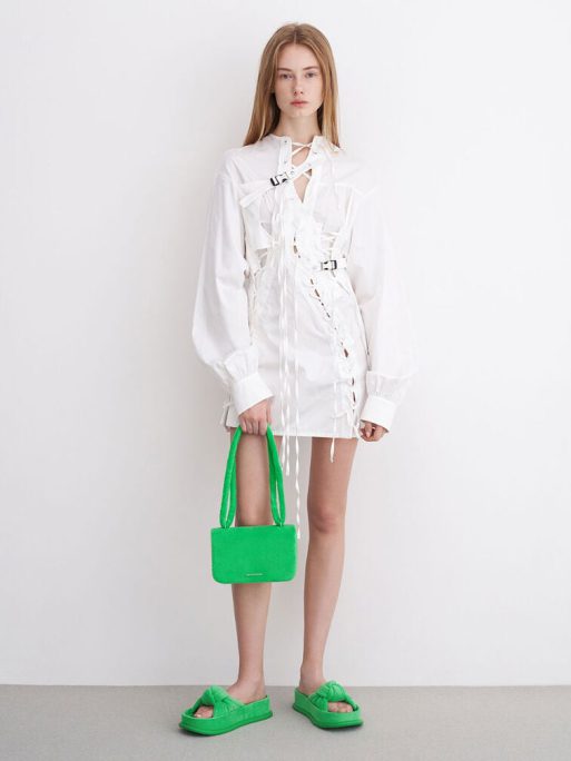 C&K Loey Textured Crossbody Bag - Green - Image 11